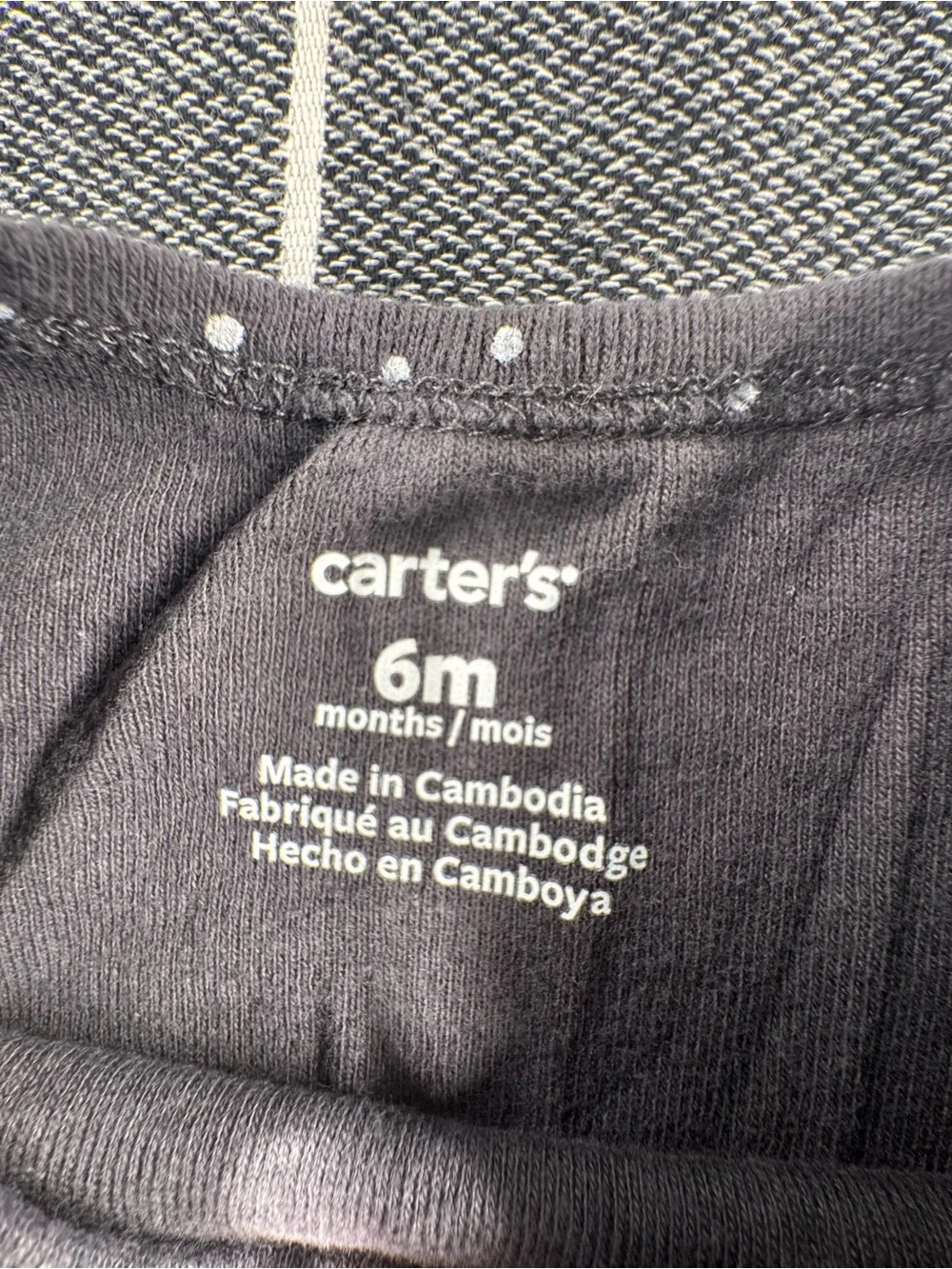 Carter's Black Dress with White Polka Dots